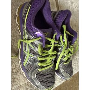 Asics GEL-Kayano 14 Women's Running Shoes Purple‎ Silver Neon Green Size 7.5